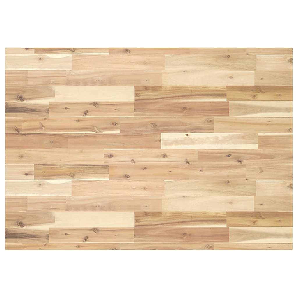 Tischplatte Rechteckig 60x50x2 cm Massivholz Akazie