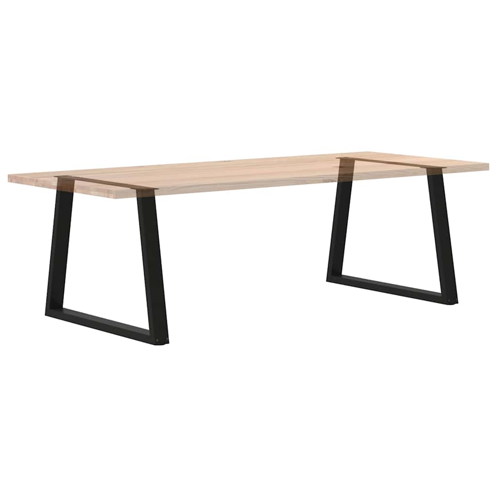 Couchtischbeine V-Form 2 Stück Schwarz 30x(30-31,3) cm Stahl
