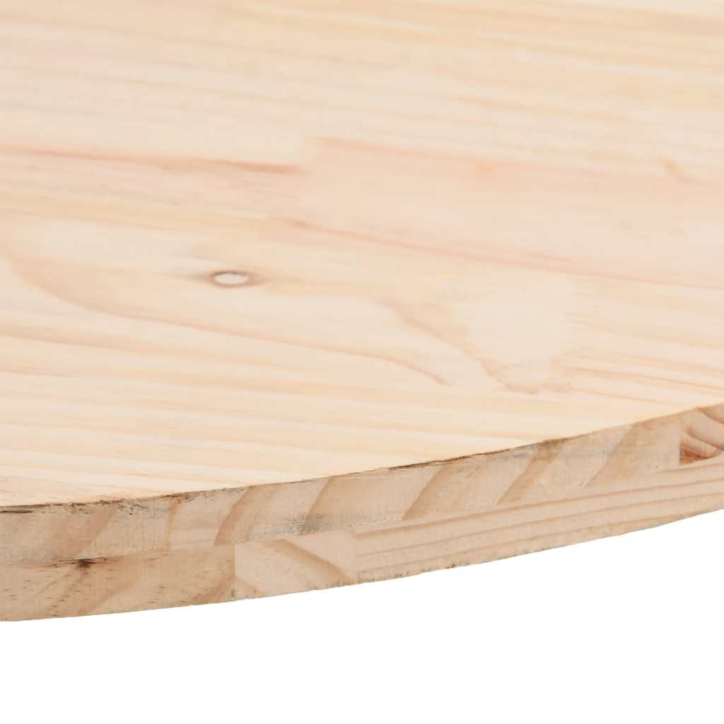 Tischplatte 70x35x2,5 cm Massivholz Kiefer Oval