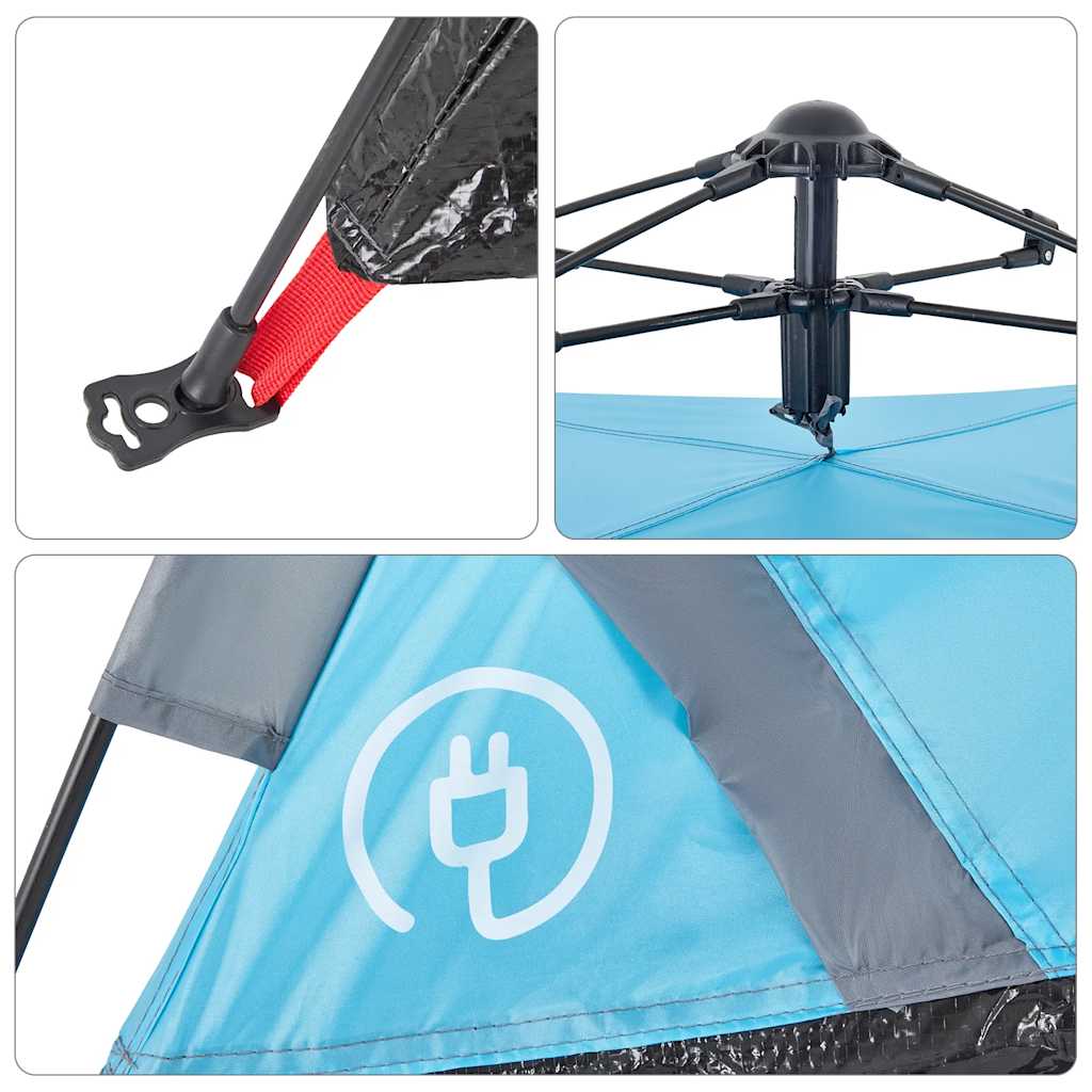 Campingzelt 2 Personen Grün Quick Release