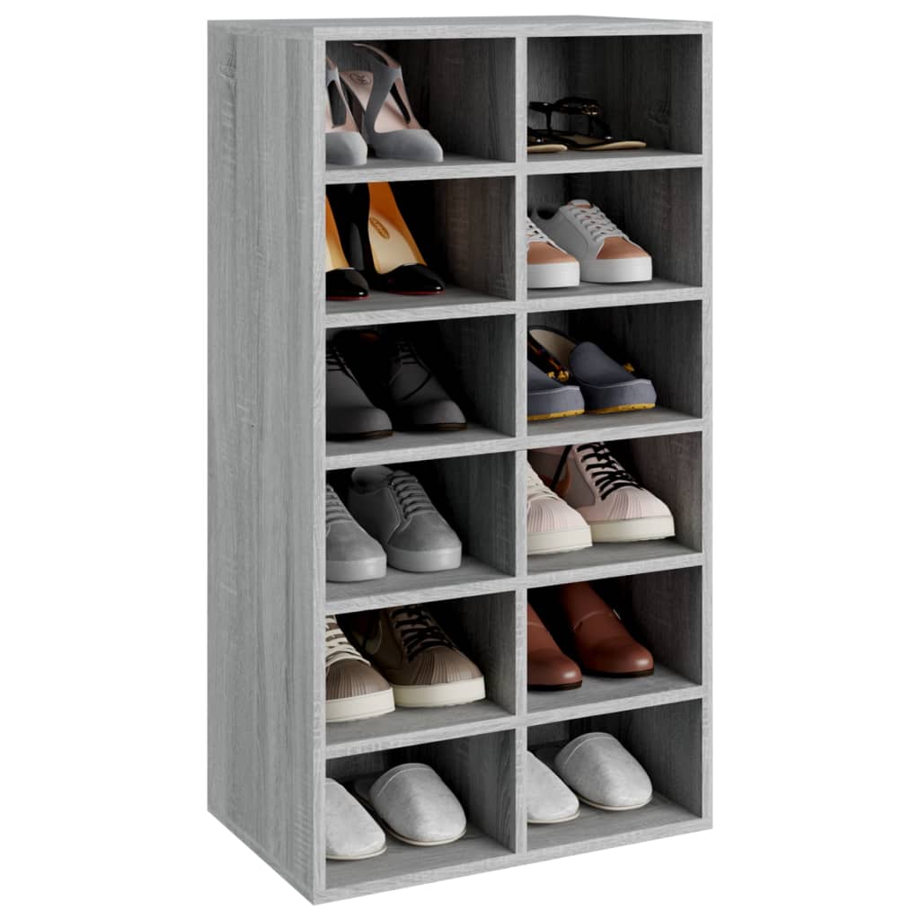 Schuhregal Weiß 54x34x100,5 cm Holzwerkstoff