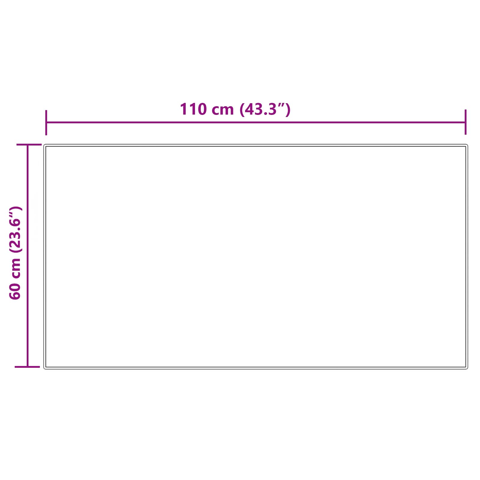 Teppich aus Kunstschaffell TAFALLA Weiß 60 x 110 cm Polyester