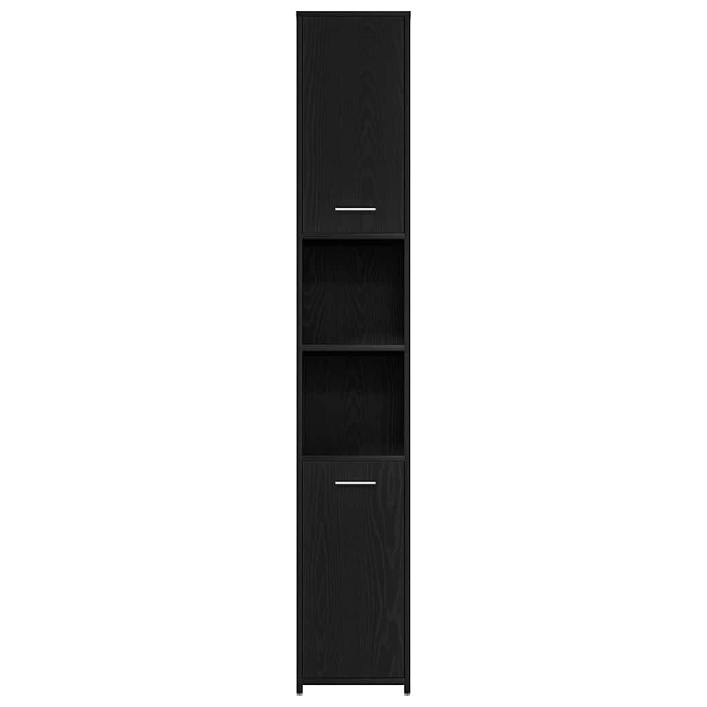 Badezimmerschrank Weiß 30x30x183,5 cm Holzwerkstoff