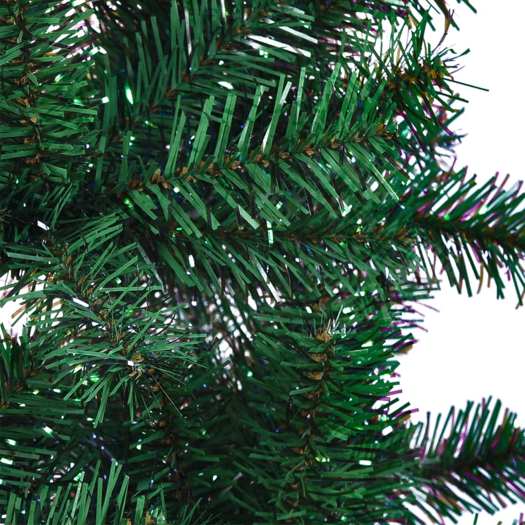 Künstlicher Weihnachtsbaum Schillernde Spitzen Weiß 180 cm PVC