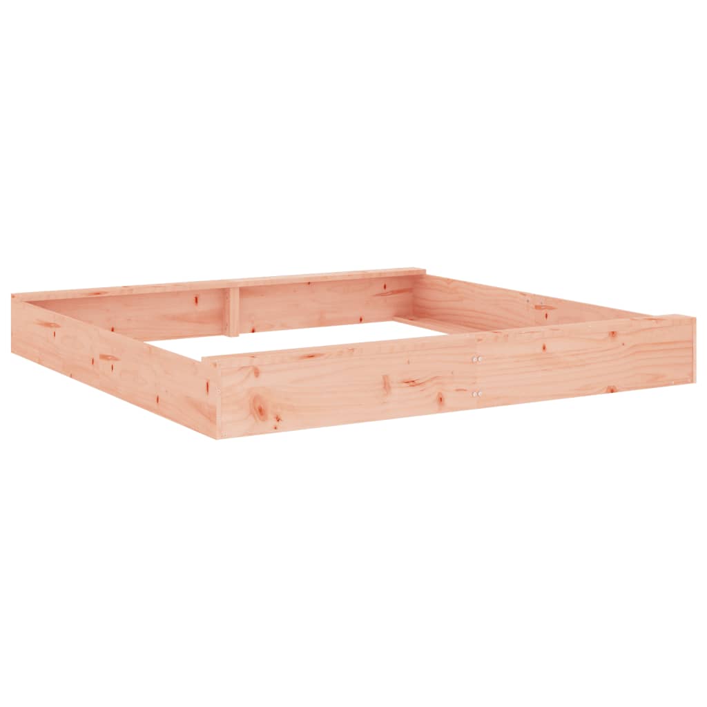 Sandkasten mit Sitzen Honigbraun Quadratisch Massivholz Kiefer
