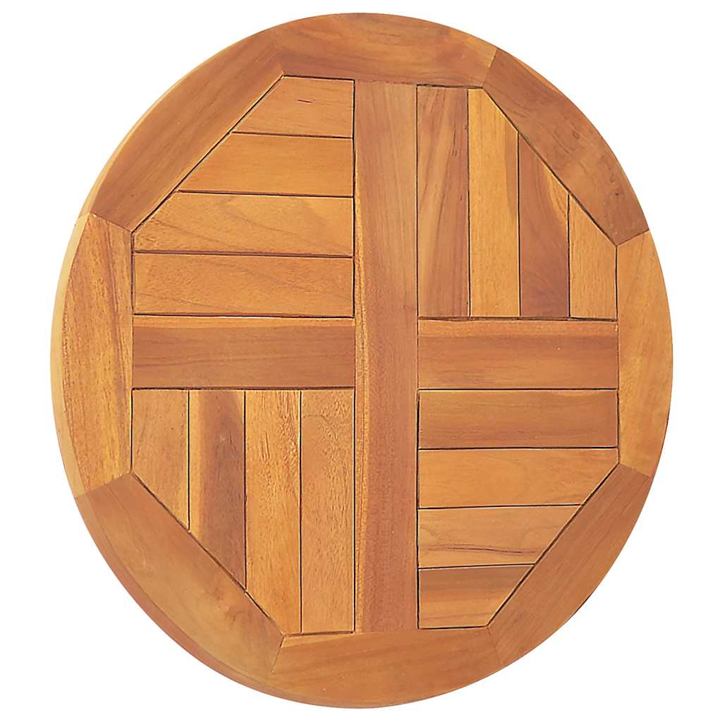 Tischplatte Massivholz Teak Rund 2,5 cm 40 cm