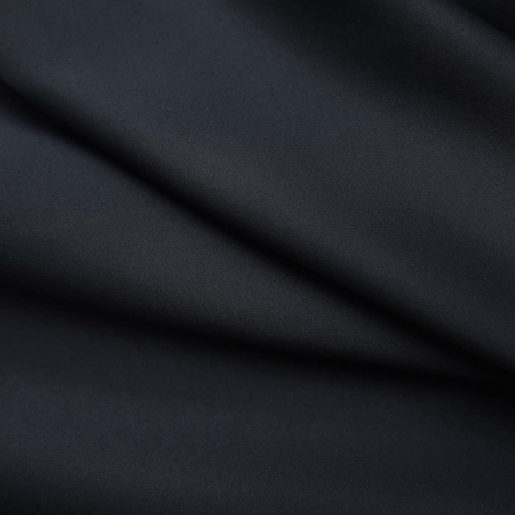 Verdunkelungsvorhänge mit Haken 2 Stk. Schwarz 140x175cm