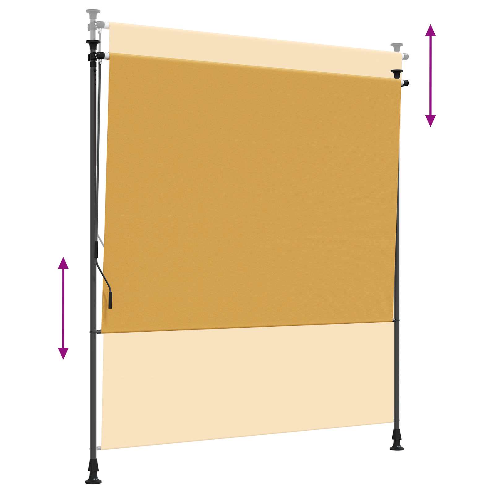 Außenrollo 100 x 270 cm Anthrazit