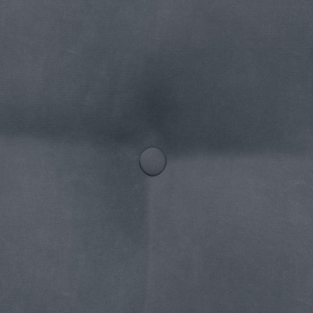 Rückenkissen Blau 45 x 24 x 50 cm Samt