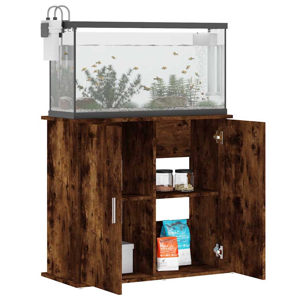 Aquariumständer Weiß 81x36x73 cm Holzwerkstoff