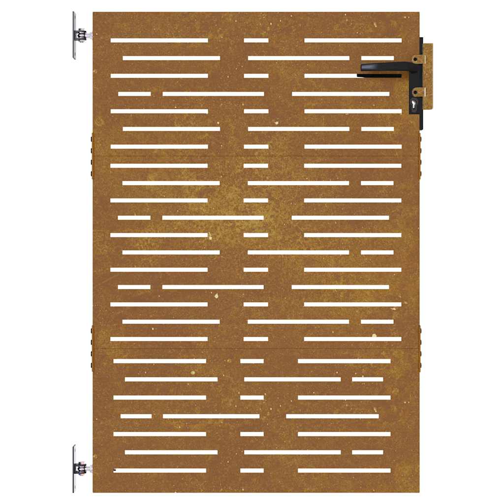 Gartentor 85x75 cm Cortenstahl Quadratisches Design