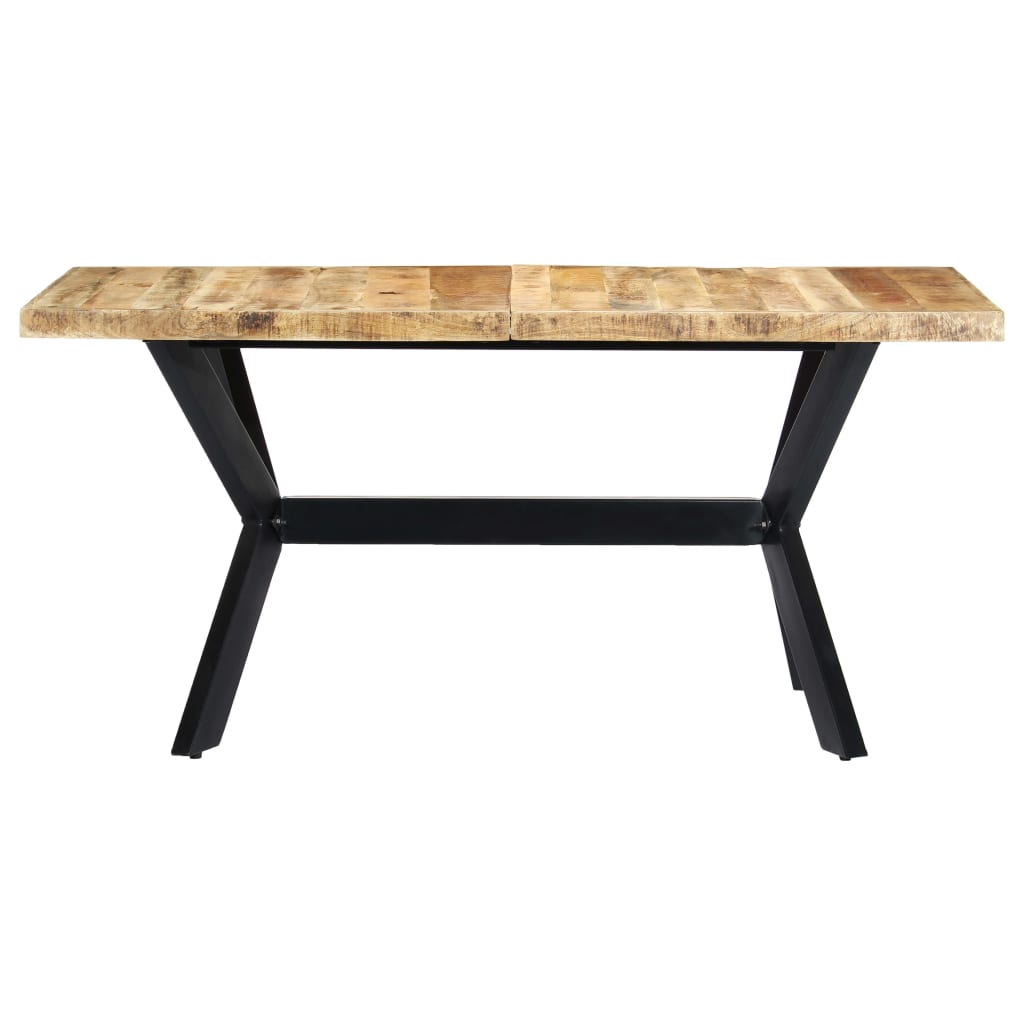 Esstisch Massivholz Mango und Stahlgestell 180 cm