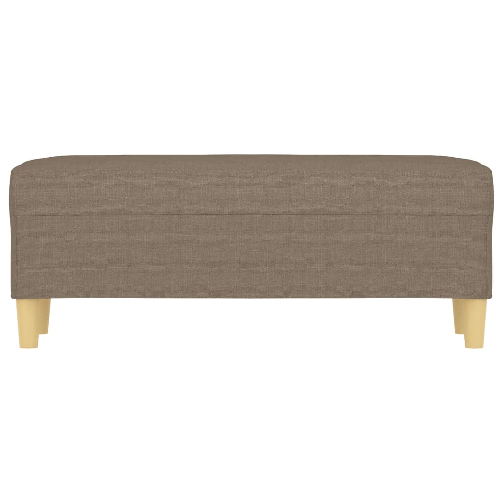 Sitzbank Hellgrau 70x35x41 cm Stoff