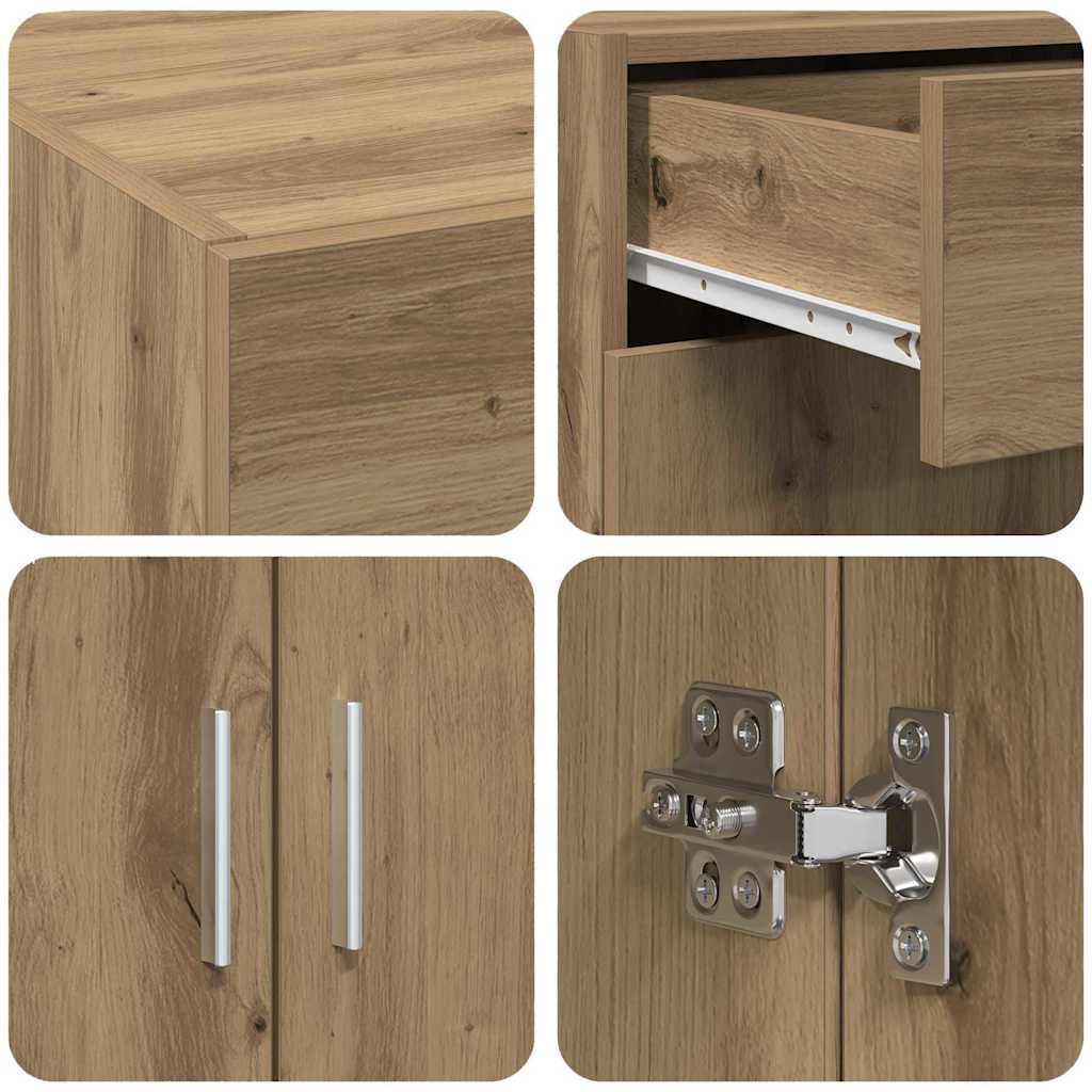 Badschrank Altholz 80 x 42,5 x 93,5 cm Holzwerkstoff
