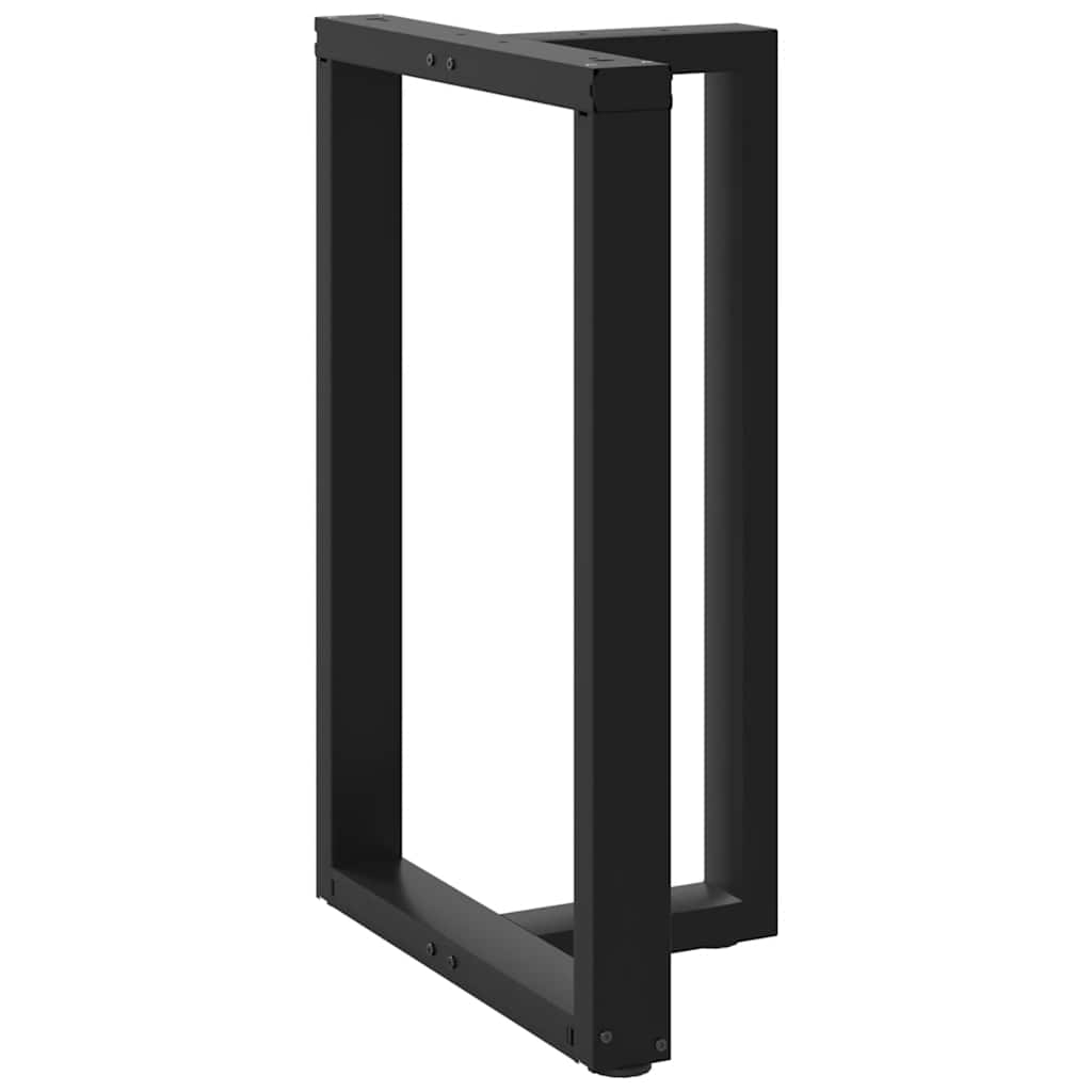 Couchtischbeine T-Form 2 Stk. Schwarz 30x25x(30-31) cm Stahl