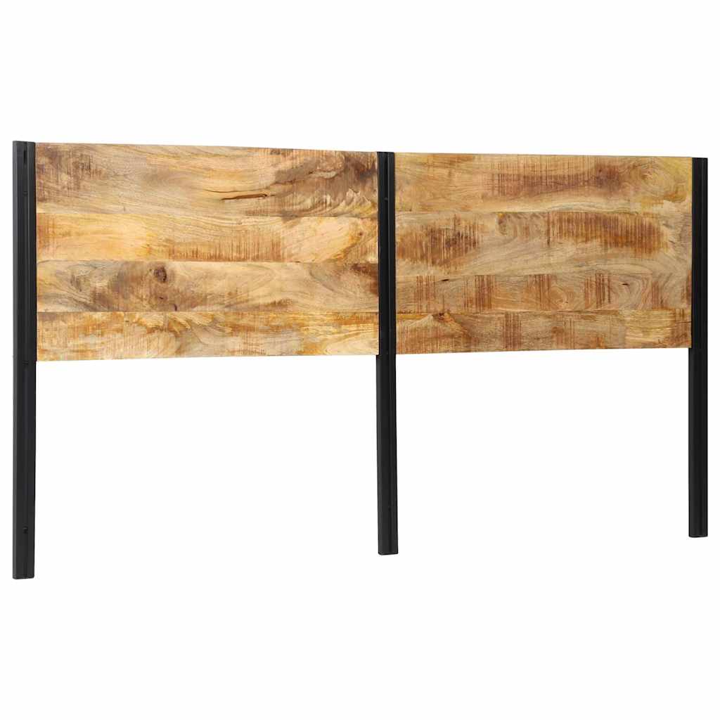 Kopfteil 100 cm Massivholz Mango und Eisen