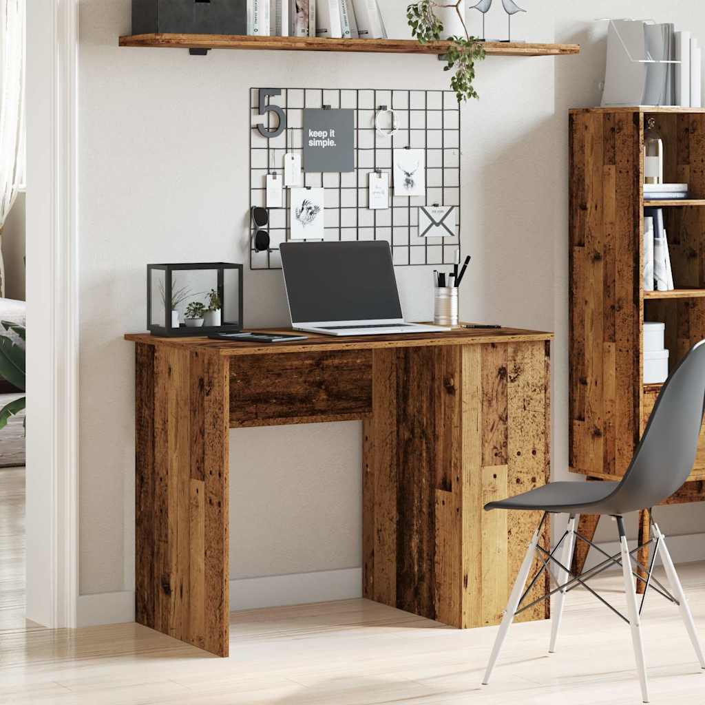 Schreibtisch Weiß 100x55x75 cm Holzwerkstoff