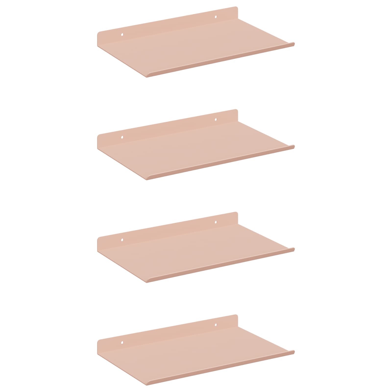 Schwebendes Regal 3 pcs Schwarz 40 x 9 x 2,5 cm Stahl