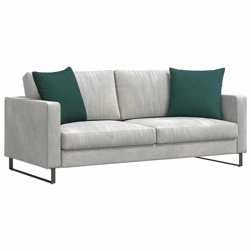 Sofakissen 2 pcs Hellgrau 50 x 30 cm Stoff