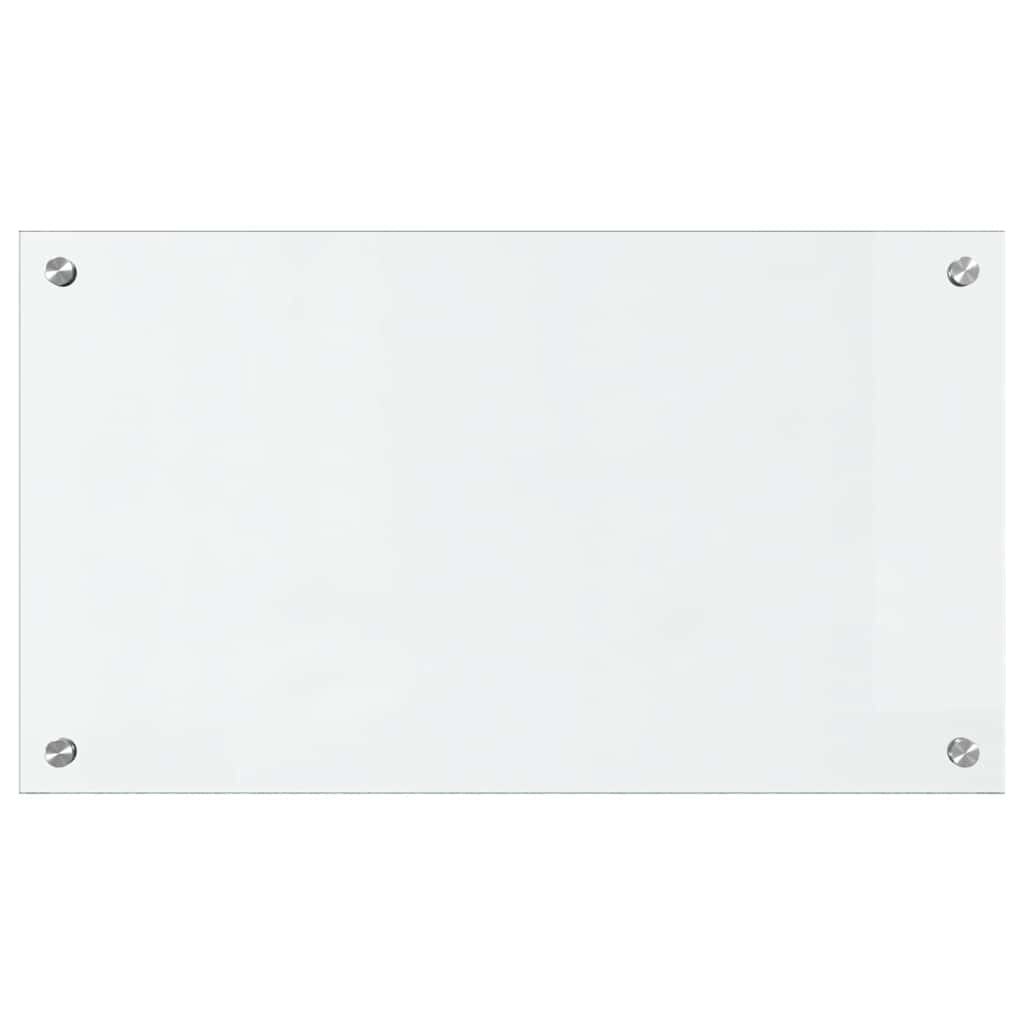 Küchenrückwand 2 pcs Weiß 70 x 40 cm Gehärtetes Glas