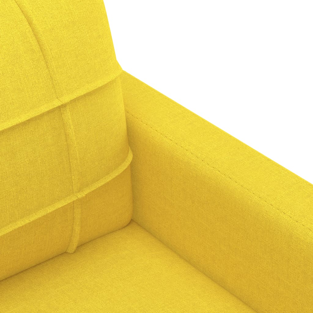 4-tlg. Sofagarnitur mit Kissen Braun Stoff