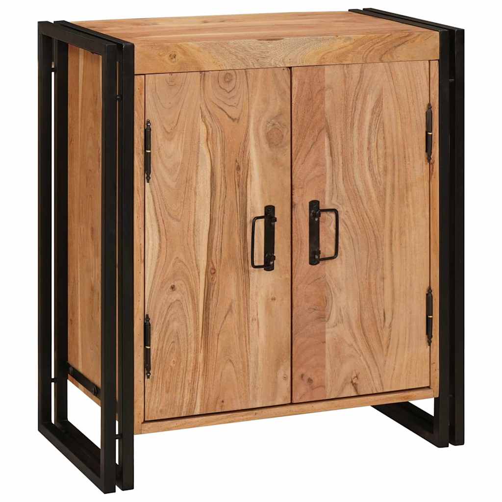 Nachttisch Braun 66 x 35 x 76 cm Massives, grobes Mangoholz