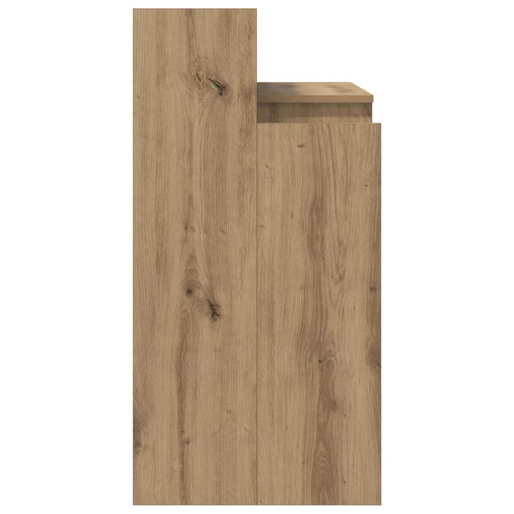 Schreibtisch mit LEDs Weiß 97x45x90 cm Holzwerkstoff