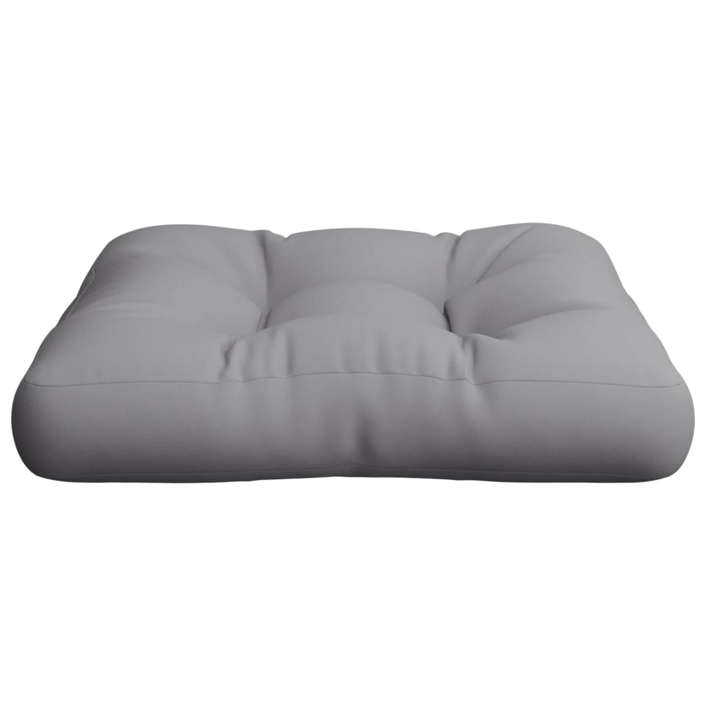 Palettenkissen 50x50x12 cm Grau Stoff