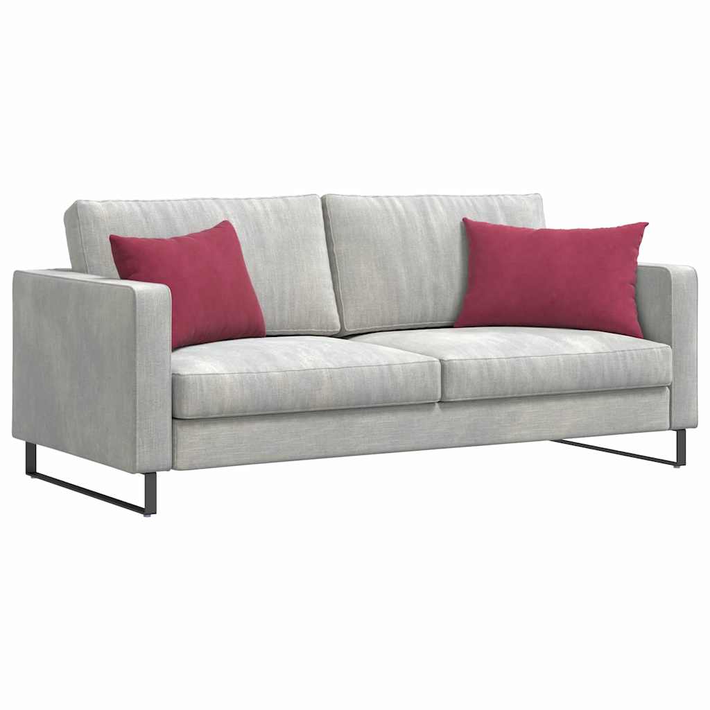 Sofakissen 2 Stück Blau 50 x 30 cm Cordstoff