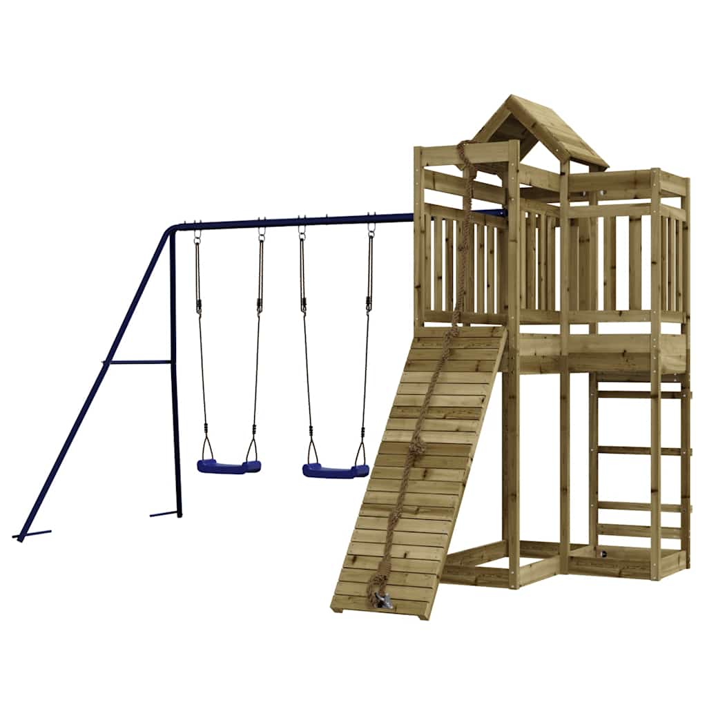 Spielturm Massivholz Kiefer