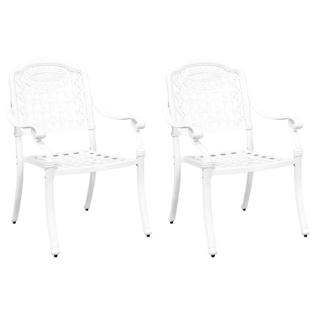 Gartenstuhl 2 pcs Bronze 55 x 56,5 x 91cm Aluminium