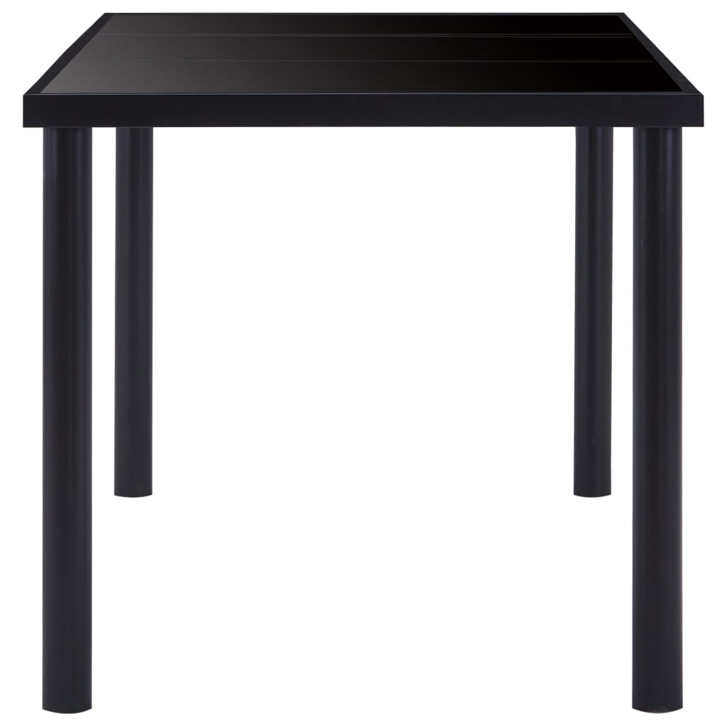 Esstisch Schwarz 120 x 60 x 75 cm Hartglas