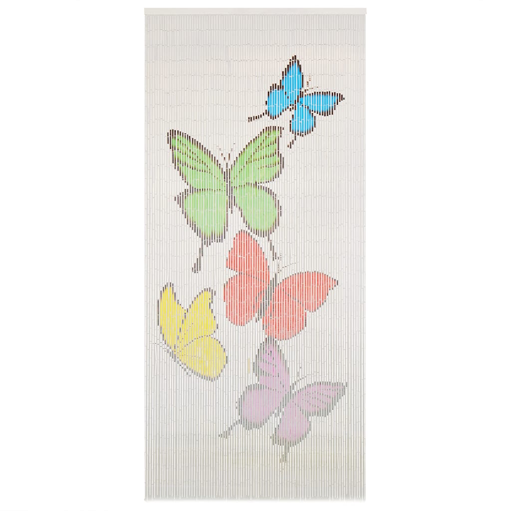 Insekten-Türvorhang Bambus Druck 90x220 cm Bambus