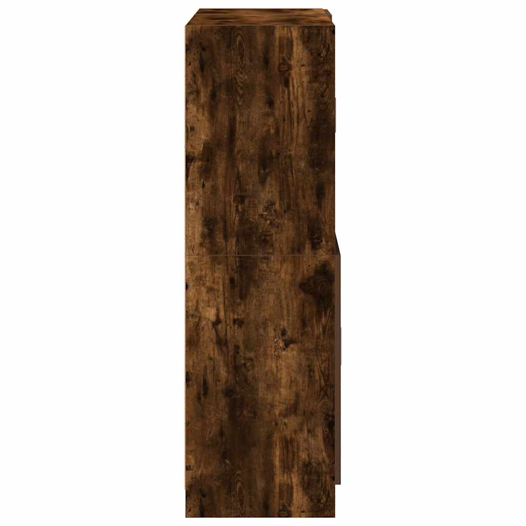 2-tlg. Küchenschrank-Set Weiß Holzwerkstoff