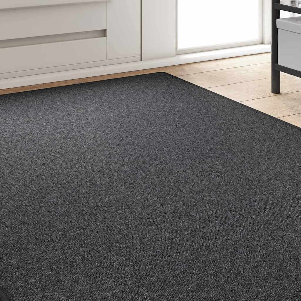 Teppichläufer Anthrazit 80 x 500 cm 100% Polypropylen