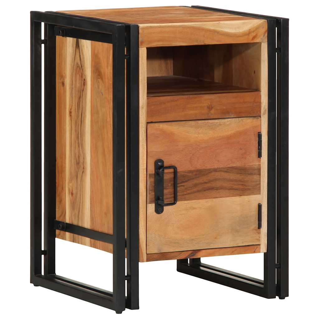 Nachttisch 40x40x59 cm Altholz Massivholz