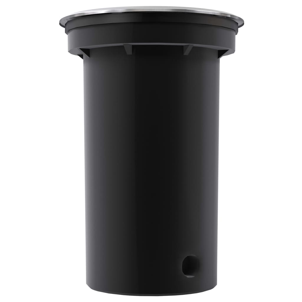 Bodeneinbauleuchte Rund Schwarz 10,5x10,5 cm Aludruckguss