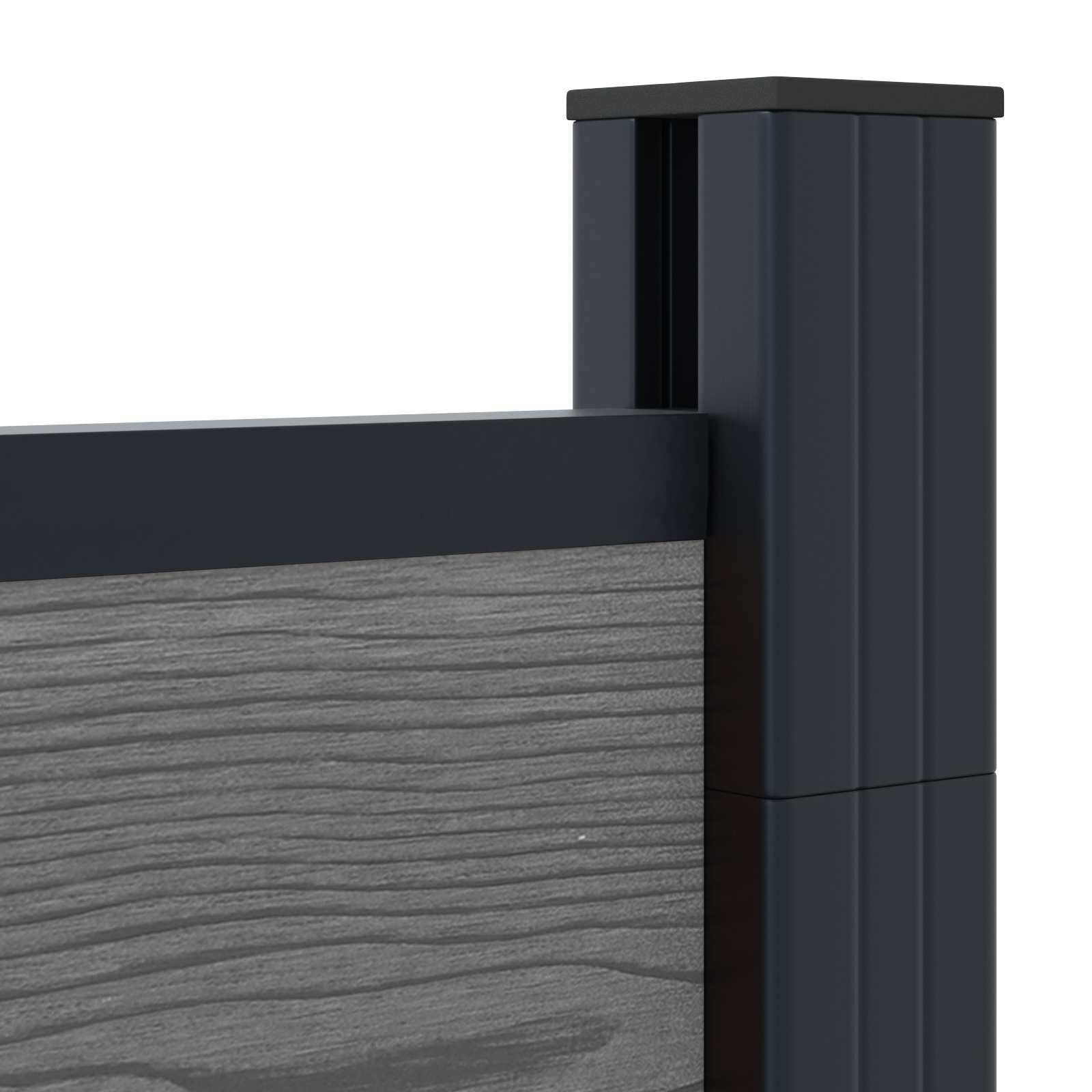 Zaunelement WPC 95x186 cm Braun