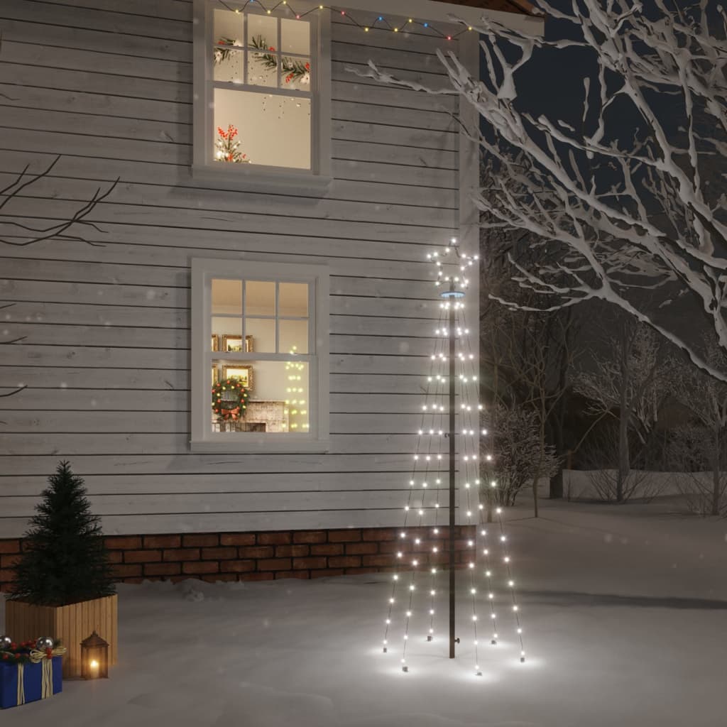 LED-Weihnachtsbaum mit Erdnägeln Mehrfarbig 310 LEDs 300 cm
