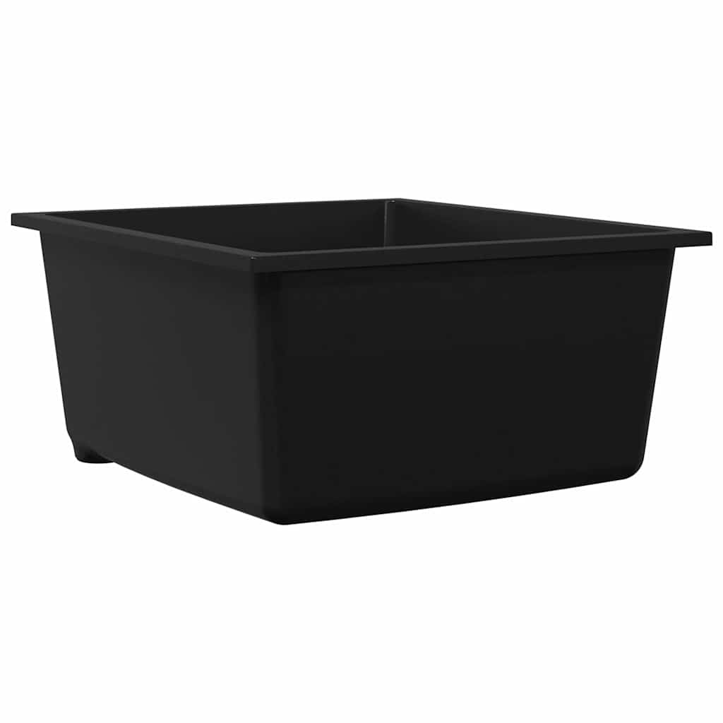 Küchenspüle Schwarz 54 x 44 x 20 cm Granit