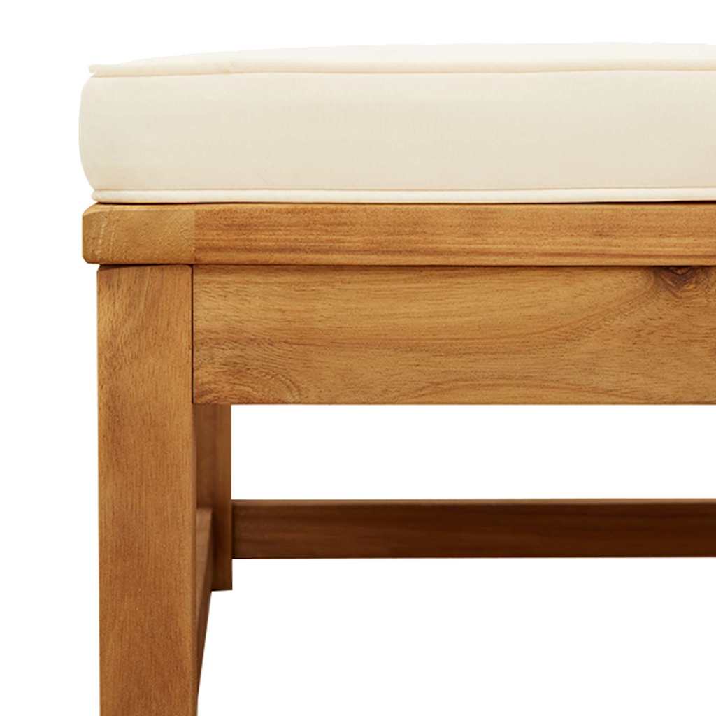 4-tlg. Garten-Lounge-Set mit Kissen Massivholz Akazie