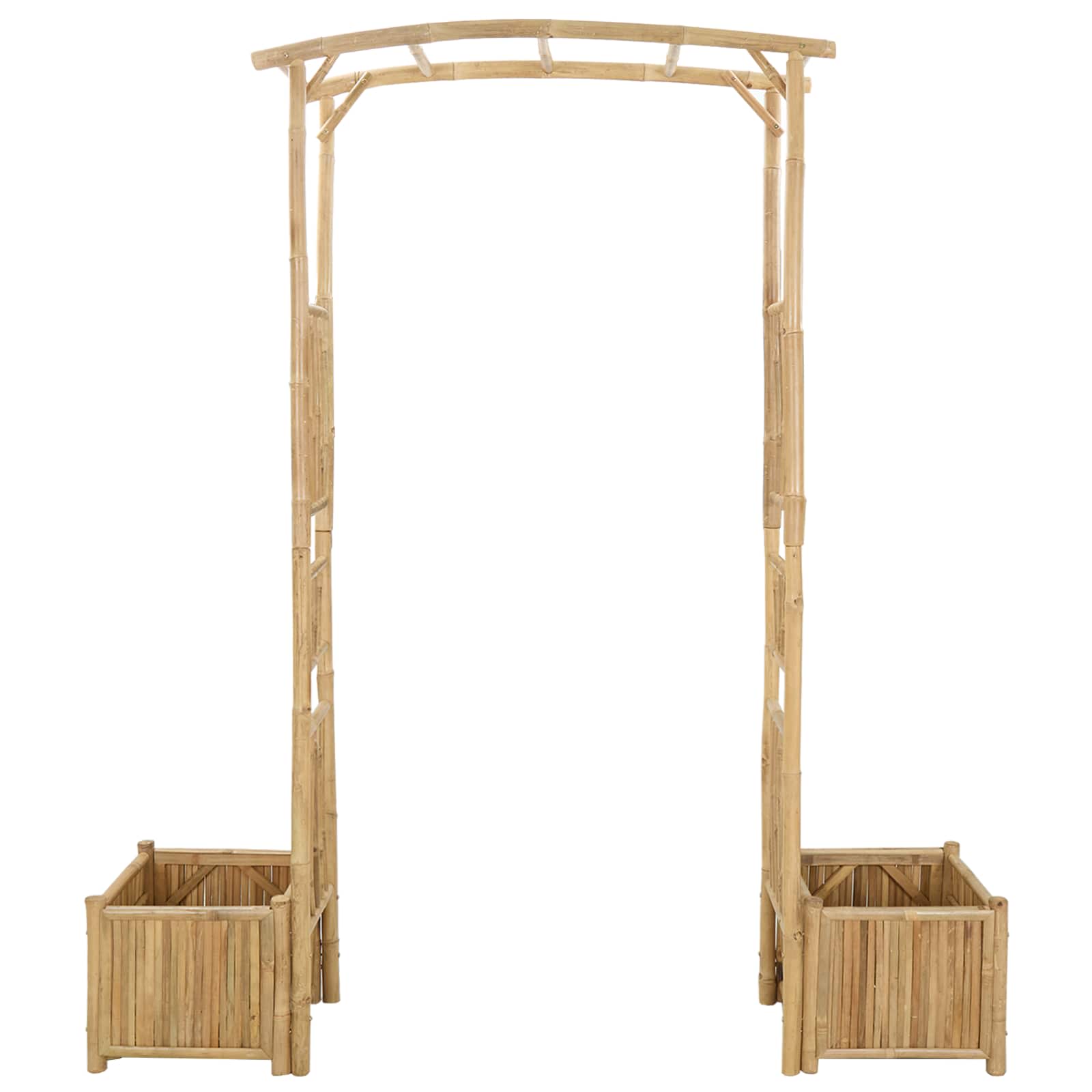 Gartenbogen Natur 110 x 40 x 205 cm Bambus