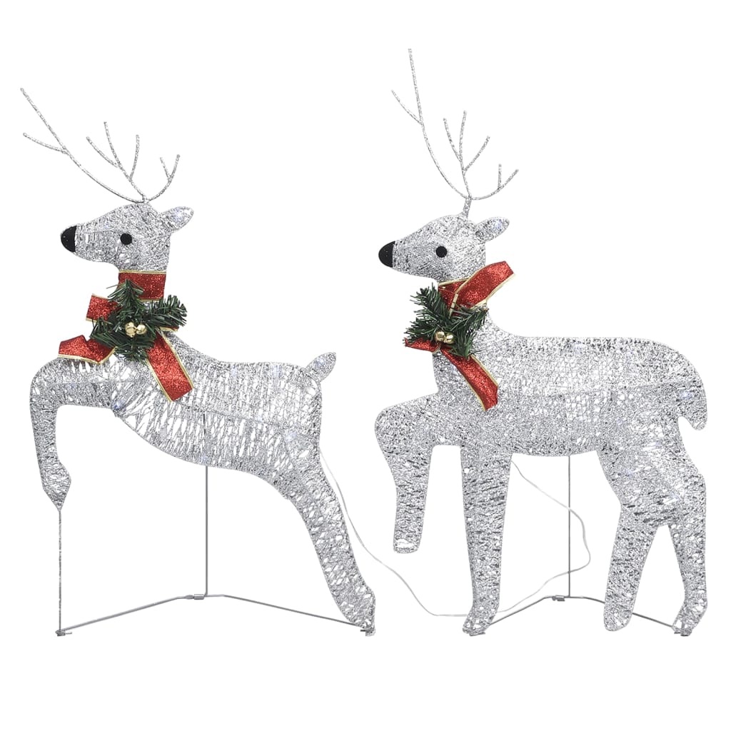 Weihnachtsdeko Rentier & Schlitten 60 LEDs Outdoor Golden