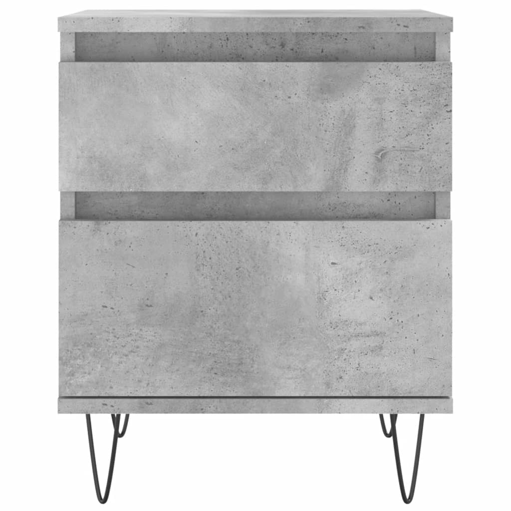 Bettschrank Schwarz Eichen-Optik 40 x 35 x 50 cm Holzwerkstoff