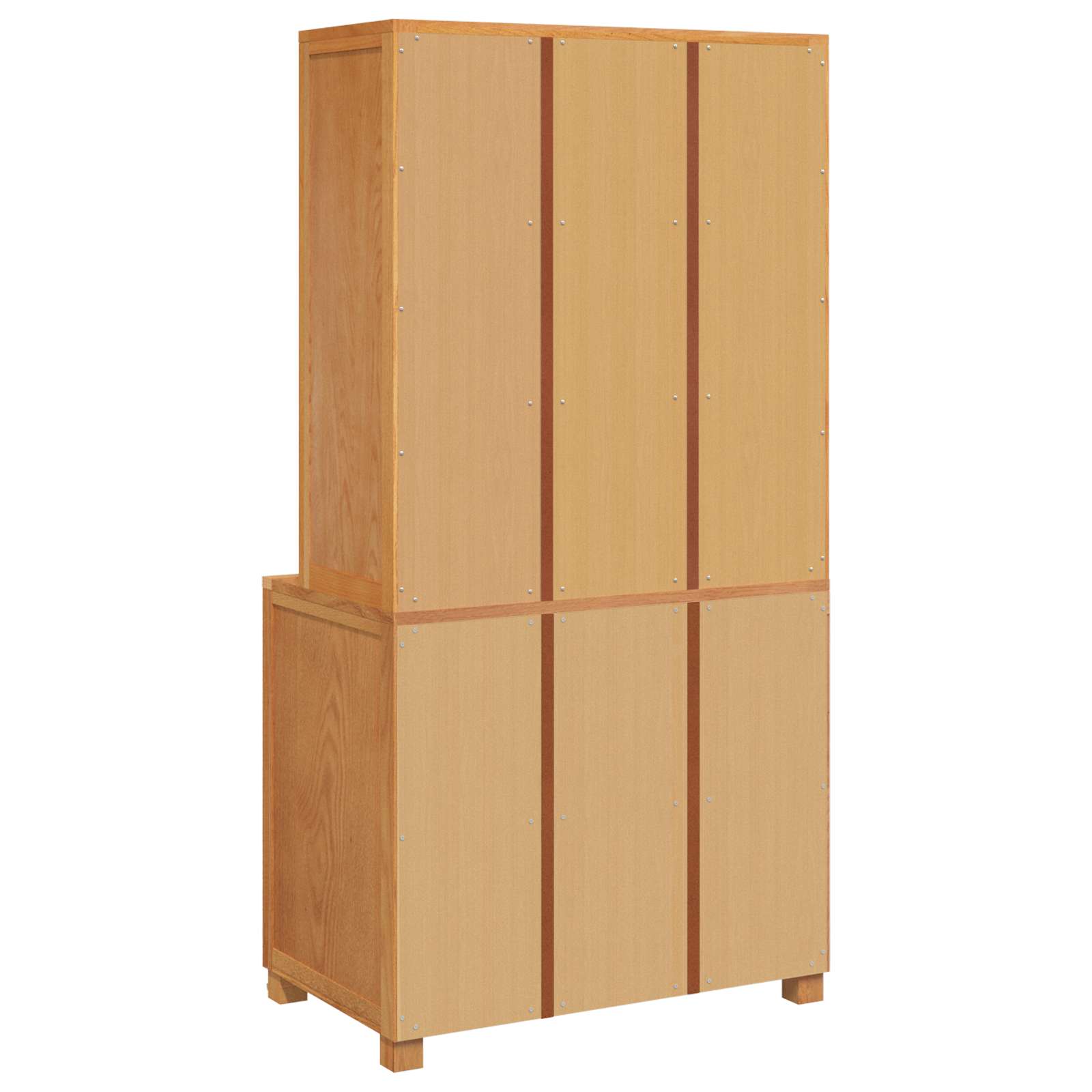 Aufbewahrungsmöbel-Set mit Tür 2 Stk. Braun 80 x 50 x 160 cm