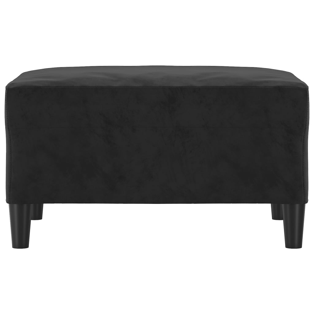 Fußhocker Hellgrau 60x50x41 cm Samt