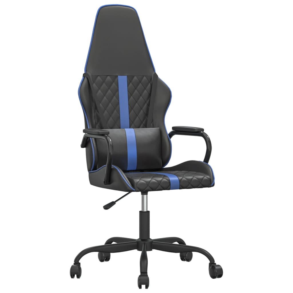Gaming-Stuhl mit Massagefunktion Gold und Schwarz Kunstleder