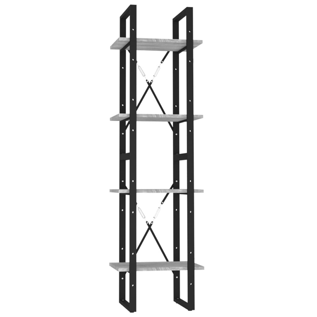 Bücherregal 2 Fächer Weiß 40x30x70 cm Holzwerkstoff