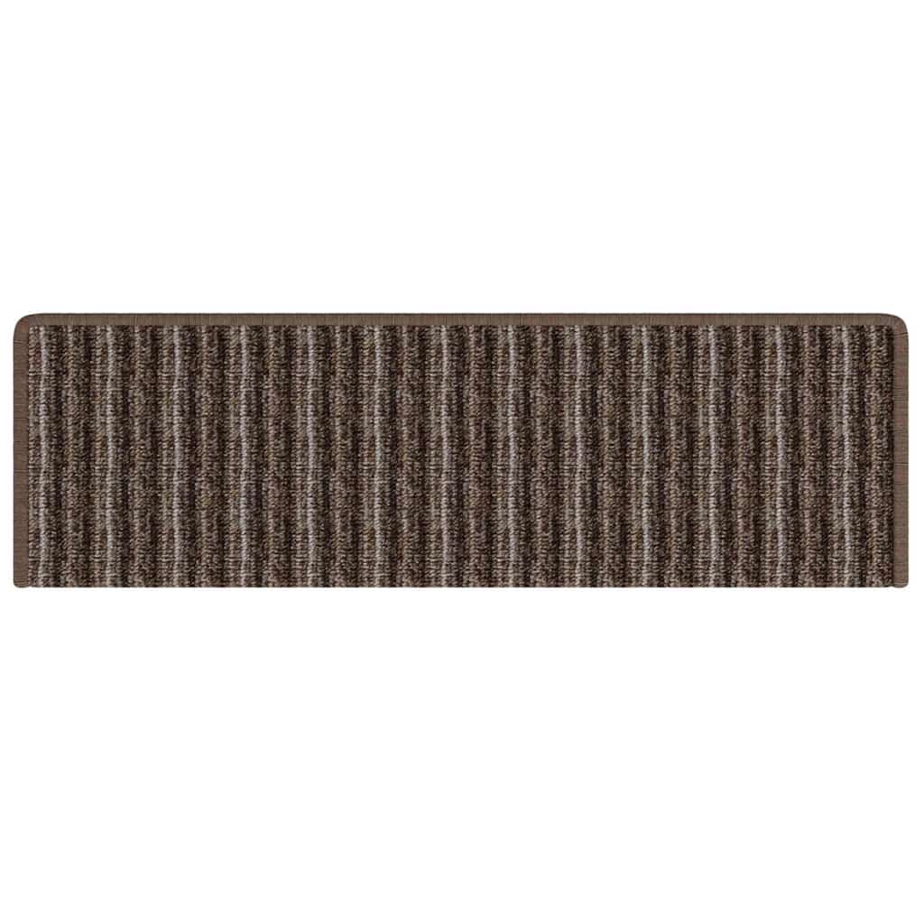 Selbstklebende Treppenschoner 15 pcs Anthrazit 65 x 21 x 4 cm