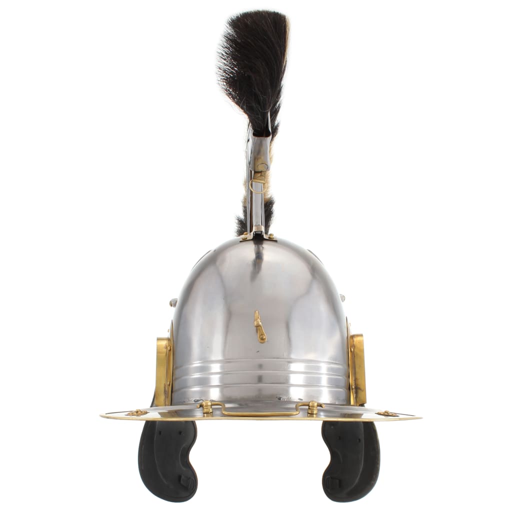 Preußische Pickelhaube Antik Replik für LARP Schwarz Stahl